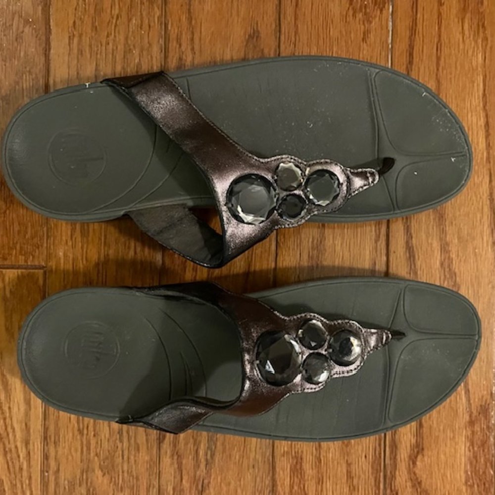 Bronze Flip Flops
